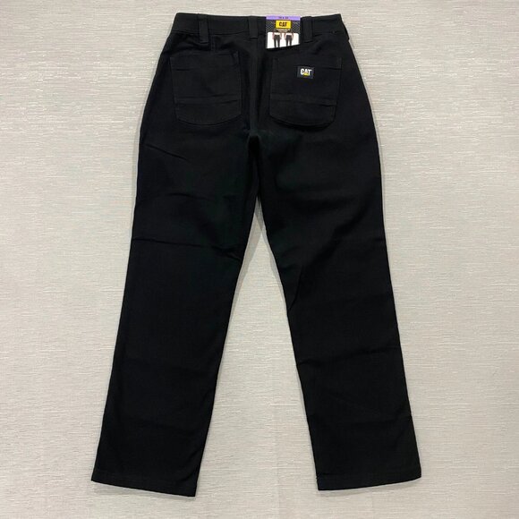 CAT Caterpillar Utility Work Pants Mens 30 x 30 Black Flex Waistband Cell Pocket - Picture 3 of 15
